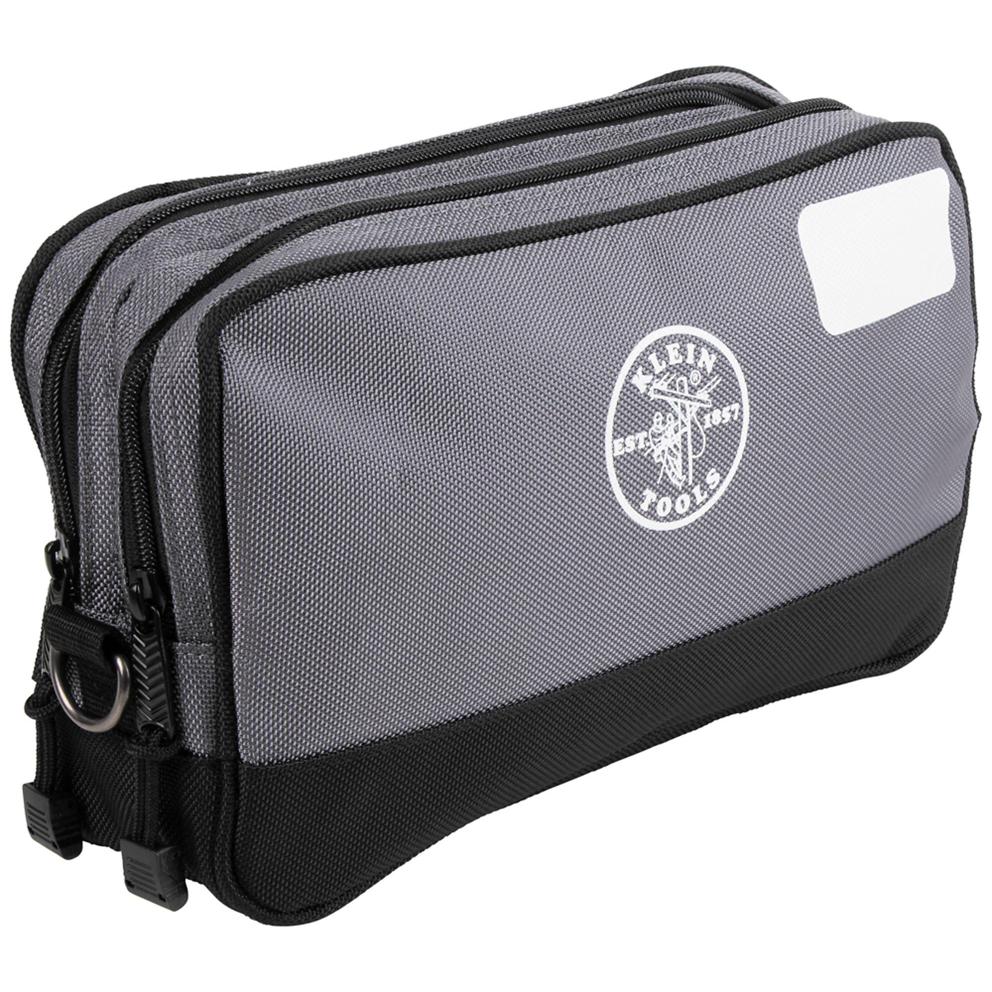 Double Zipper Bag, 12 x 7-Inch, Gray, Model# 55583
